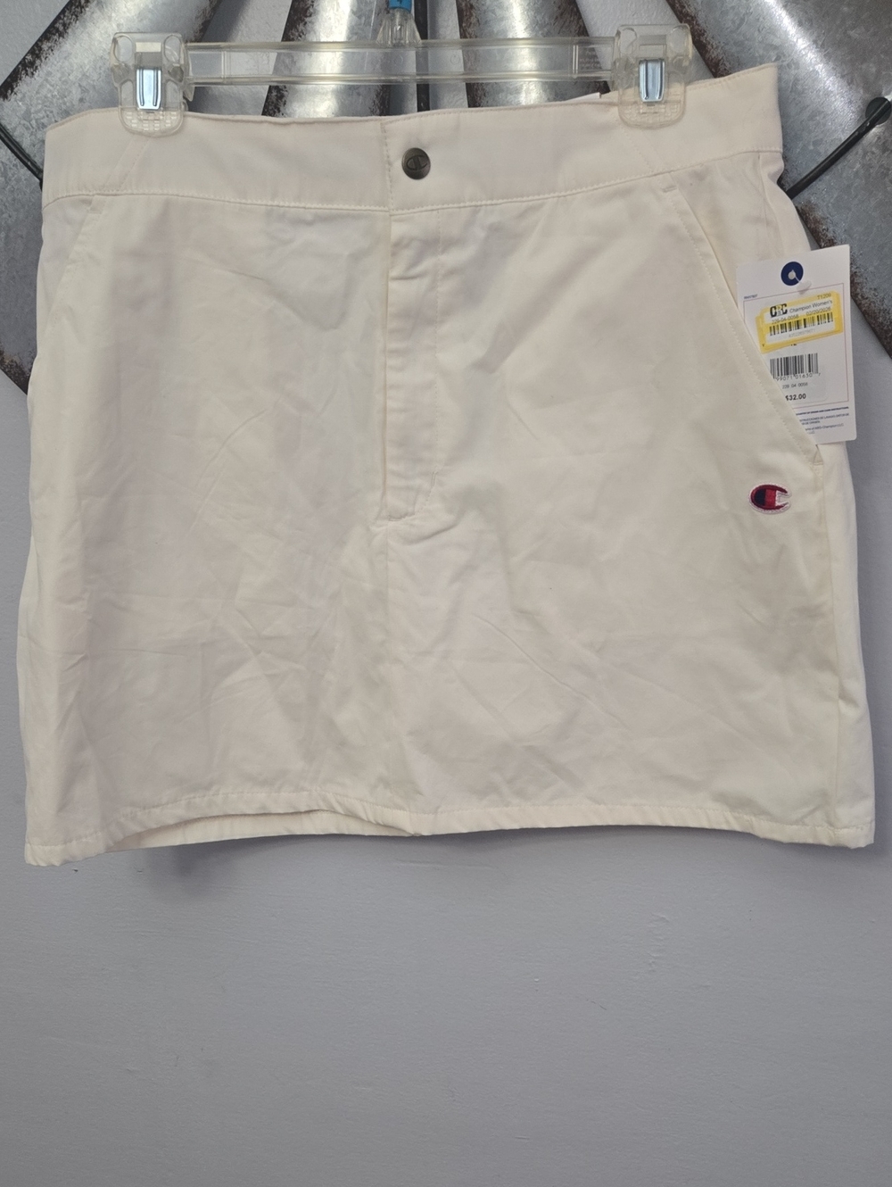 Champion Cream Flat-Front Womans Skirt